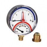 Термоманометр горизонтальный1/2 - (4 бар) Watts 03.32.004